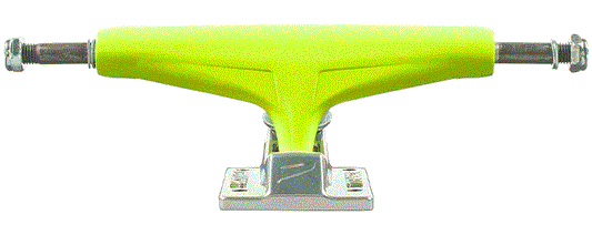 TENSOR TRUCKS ALLOYS SAFETY YELLOW/RAW 5.25 (8.0 INCH WIDTH) set of 2