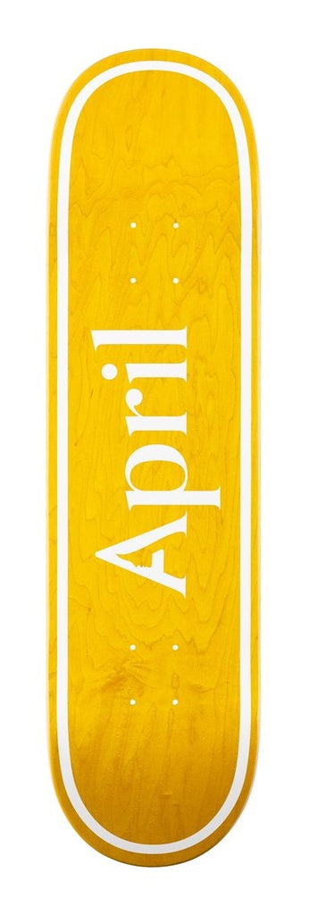 APRIL TEAM OG LOGO YELLOW DECK 8.00