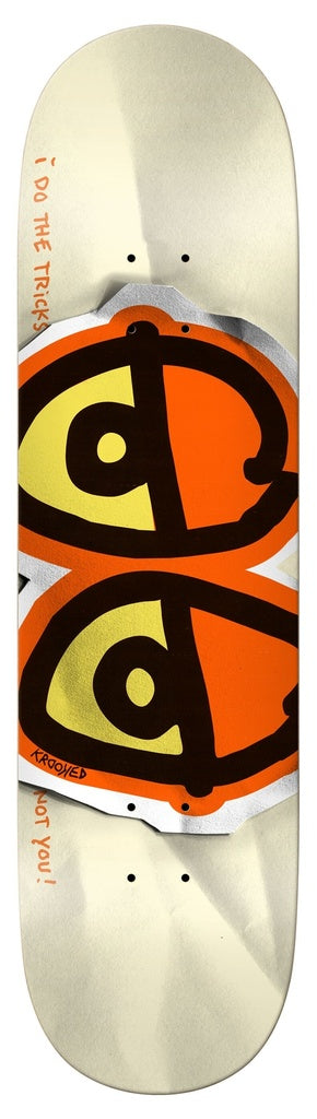 KROOKED TEAM DBX EYES BRIGHT ORANGE DECK 8.50