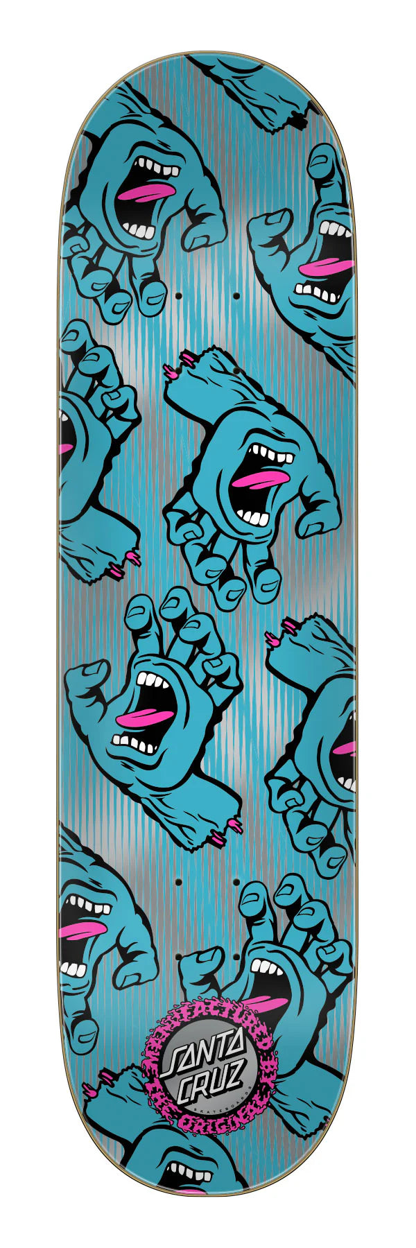 8.25in Hands All Over Santa Cruz Birch Skateboard Deck