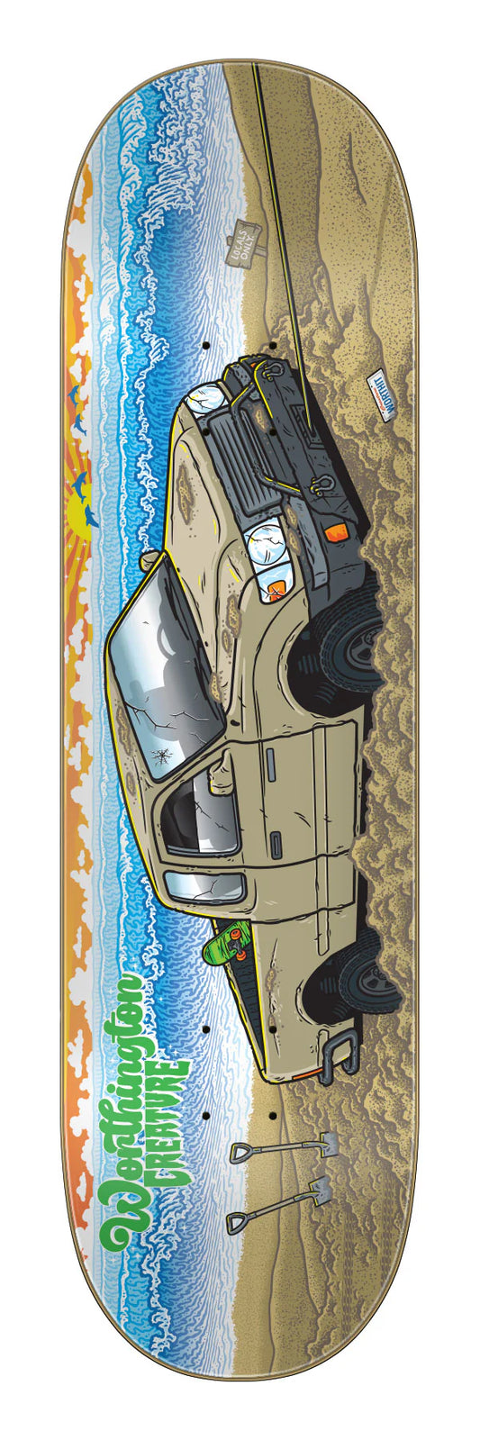 8.6in Worthington Paradise VX Creature Skateboard Deck