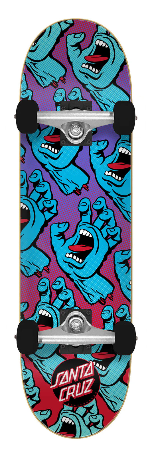 7.50in Micro Gradient Hands Santa Cruz Complete Skateboard