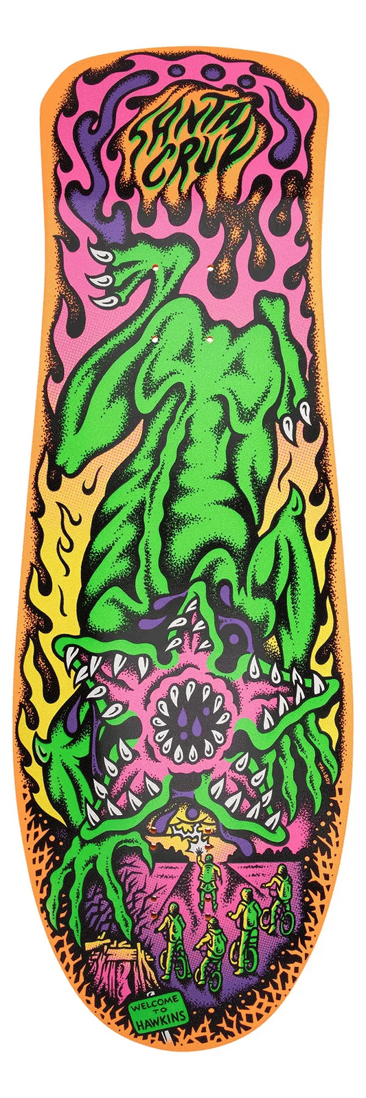 10.3in Stranger Things Salba Demogorgon Santa Cruz Skateboard Deck