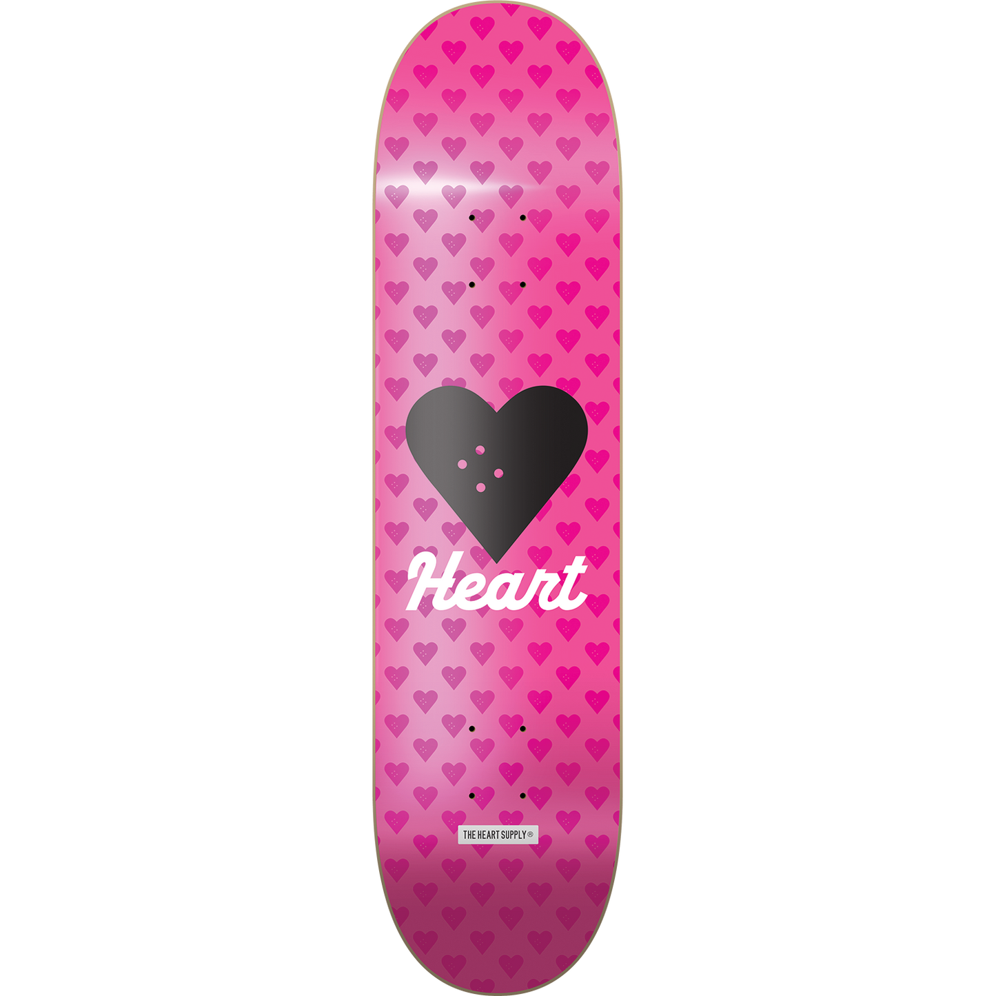 The Heart Supply Skateboards Vertical Flow Neon Pink Skateboard Deck - 8" x 32"