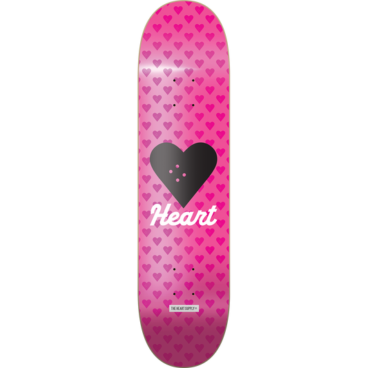 The Heart Supply Skateboards Vertical Flow Neon Pink Skateboard Deck - 8" x 32"