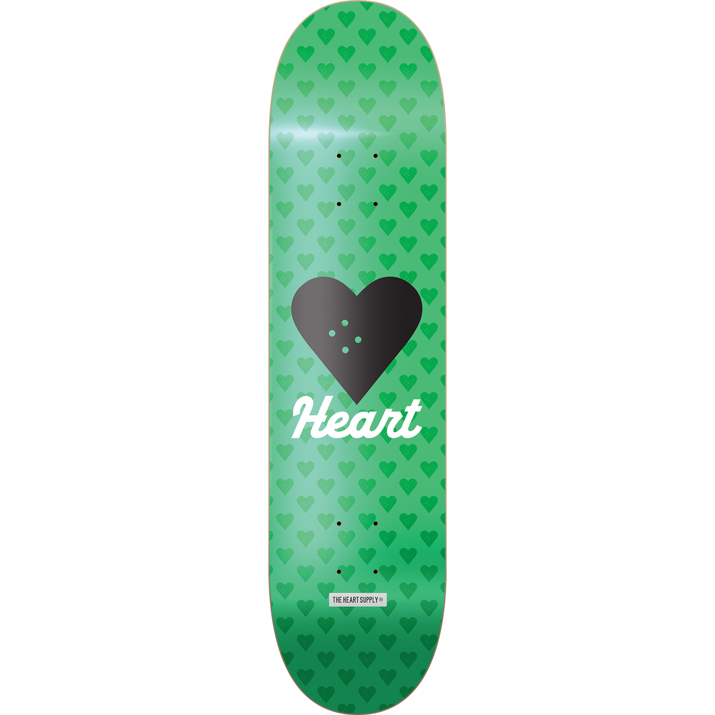 The Heart Supply Skateboards Vertical Flow Neon Green Skateboard Deck - 8.12" x 32"