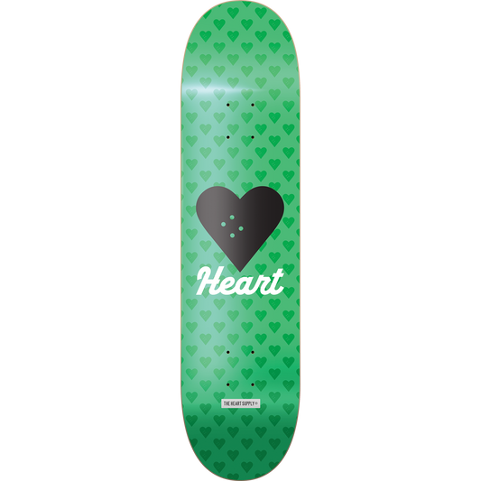 The Heart Supply Skateboards Vertical Flow Neon Green Skateboard Deck - 8.12" x 32"
