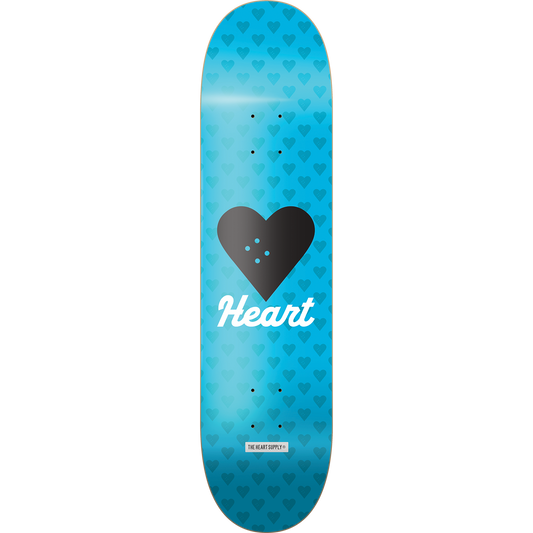 The Heart Supply Skateboards Vertical Flow Neon Blue Skateboard Deck - 8.25" x 32"