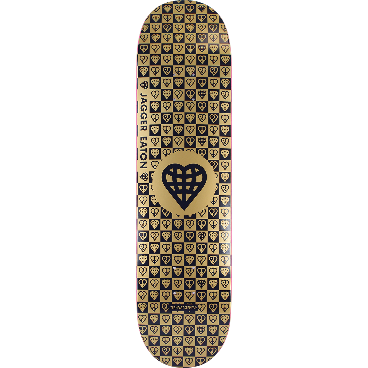 The Heart Supply Skateboards Jagger Eaton Trinity Gold Foil Skateboard Deck - 8.25" x 32"