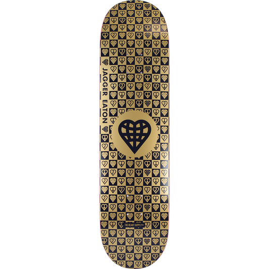 The Heart Supply Skateboards Jagger Eaton Trinity Gold Foil Skateboard Deck - 8.25" x 32"