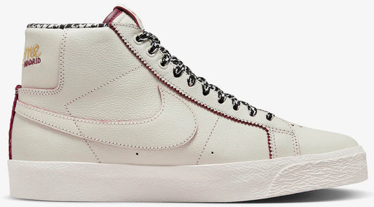 NIKE SB - BLAZER MID QS SHOES | SAIL WHITE DARK BEETROOT (WELCOME SKATEBOARDING)