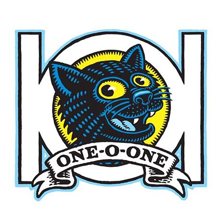 101 Skateboards Natas Panther Sticker 3.5" X 3"