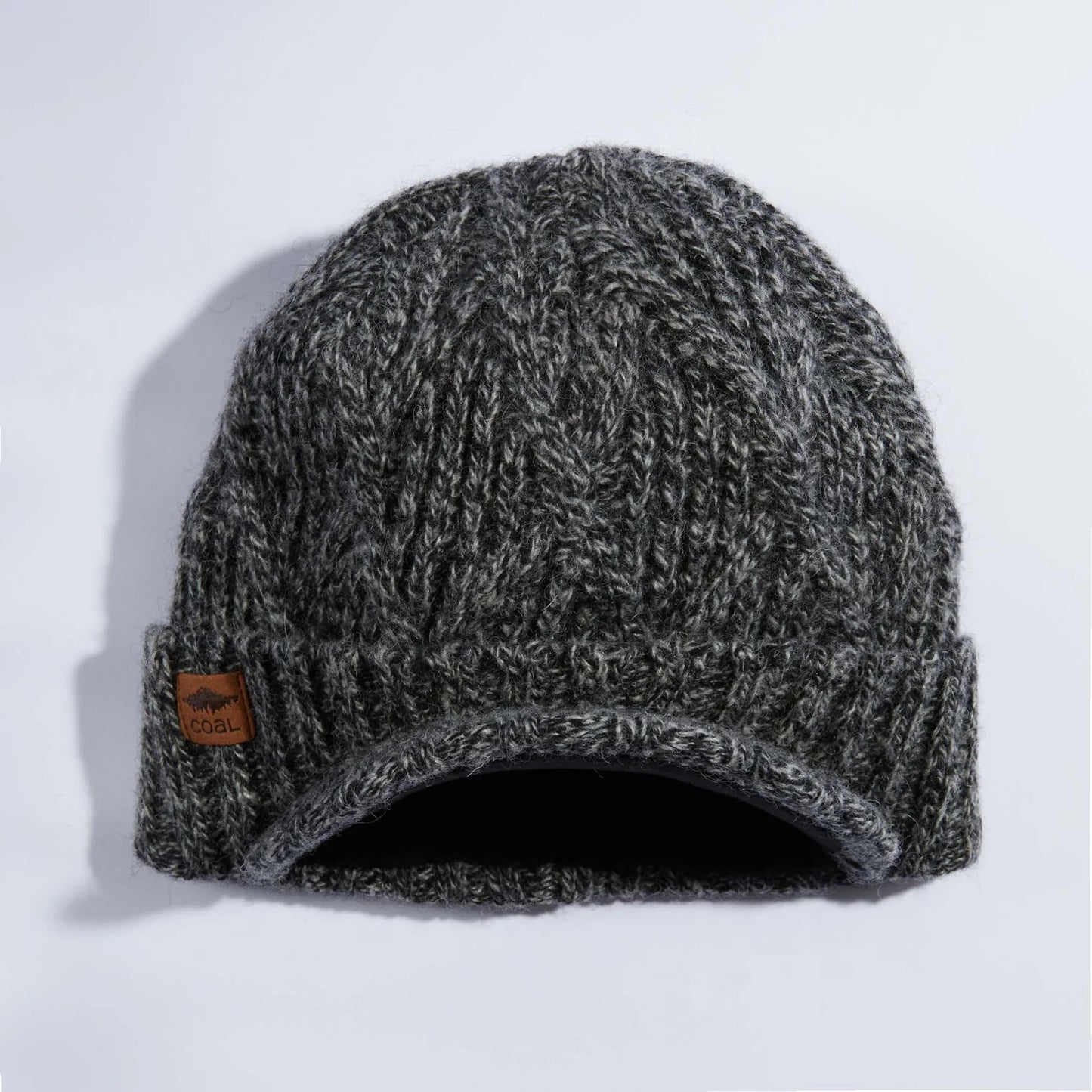 The Yukon Brim Cable Knit Wool Beanie