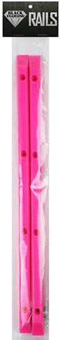 BLACK DIAMOND PINK RAILS SKATEBOARD RAIL GUARDS
