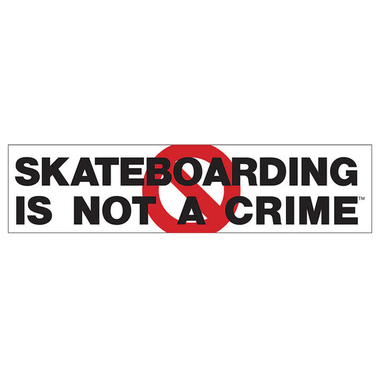 Skateboarding Is Not A Crime 10in Bullet Sticker