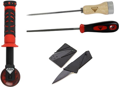 BLACK DIAMOND GRIP APPLICATION KIT (ROLLER, FILE, AWL, CUTTER)