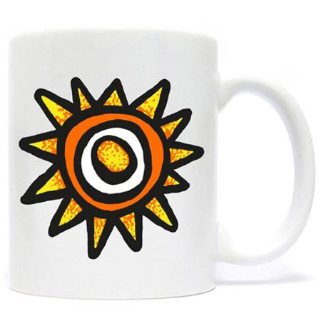 The New Deal Skateboards Napkin/Sun Logo Coffee Mug White O/S