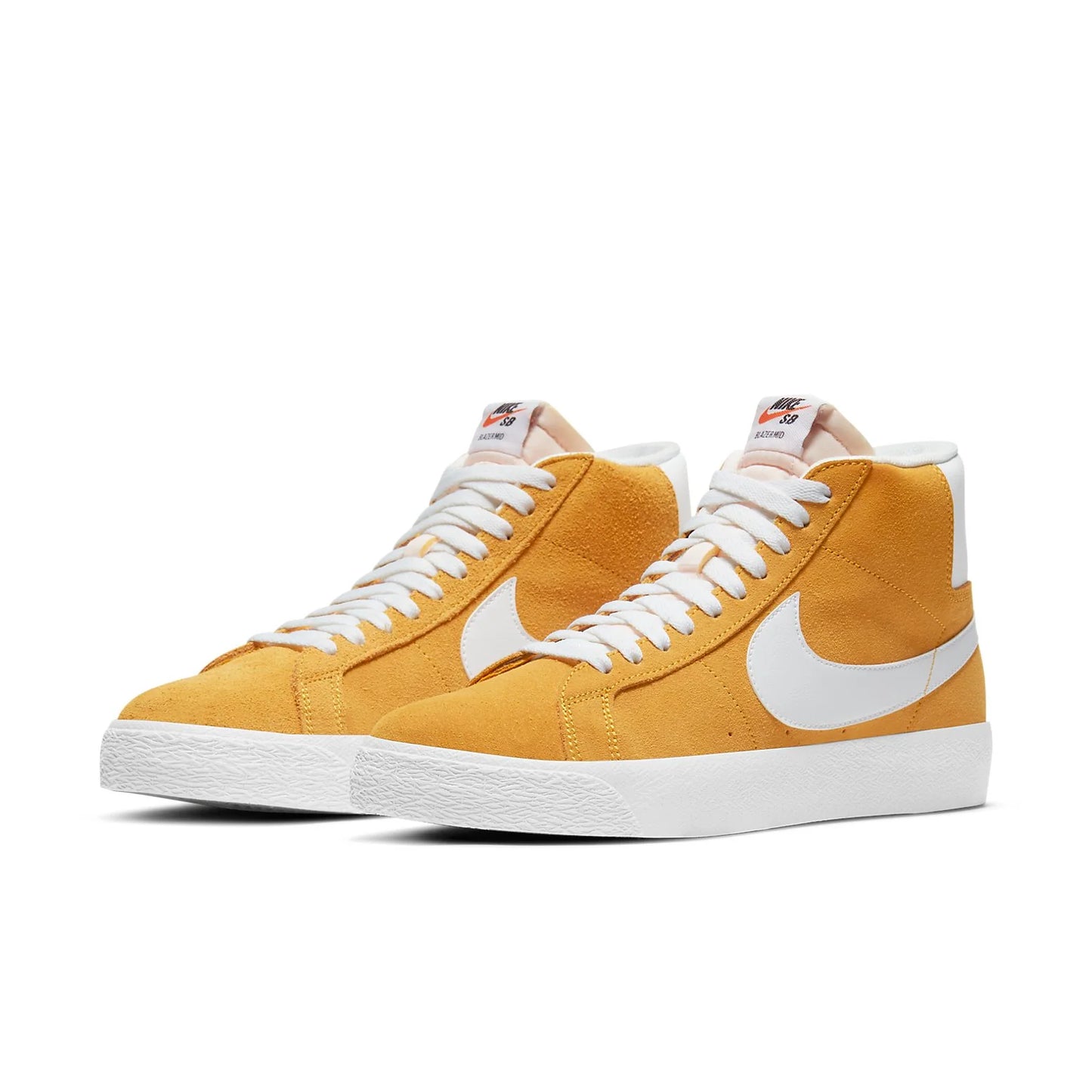 The Nike SB Blazer Mid Surfaces In “University Gold”
