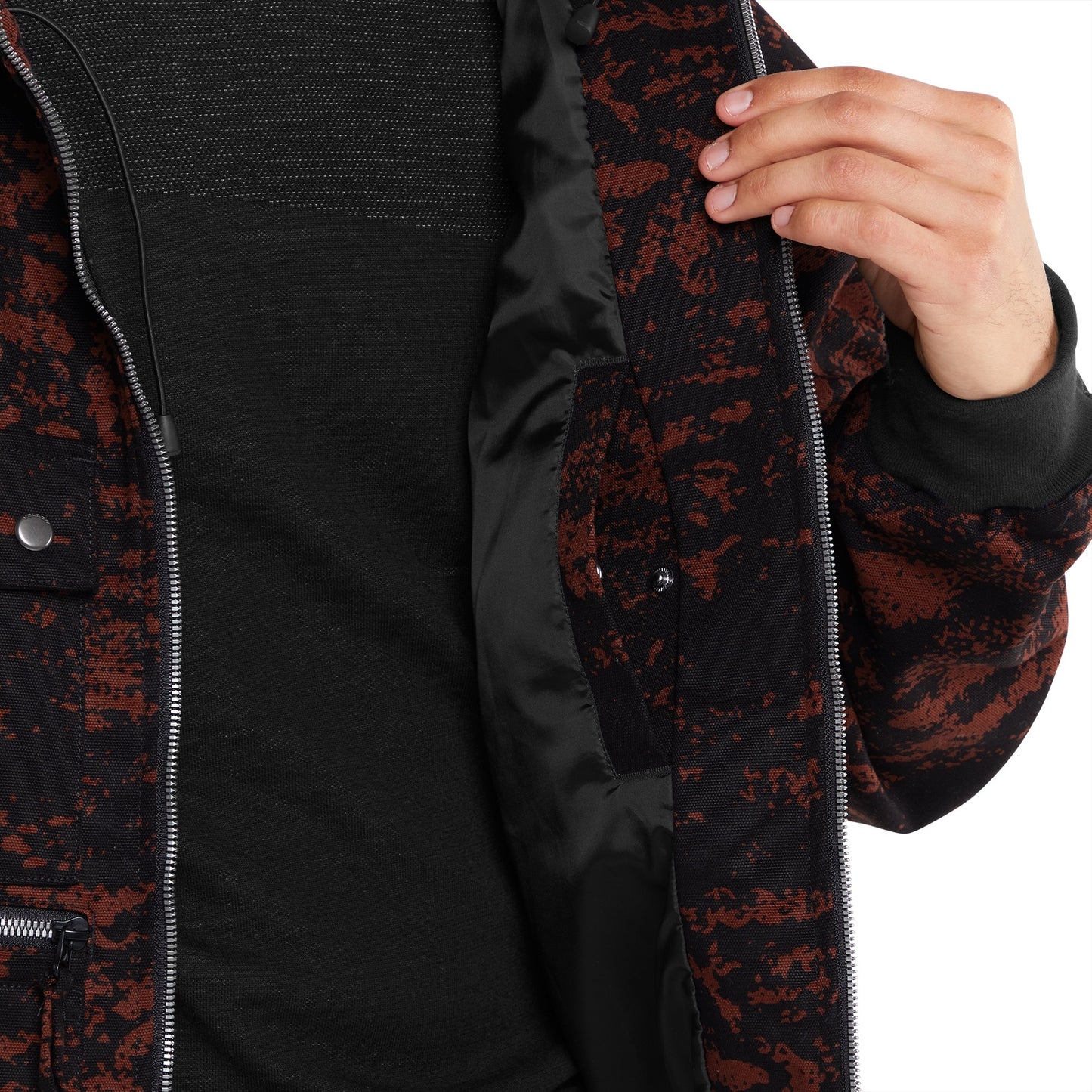 Volcom x Dustbox Jacket Maroon Camo