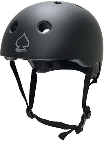 PRO TEC SPADE SERIES CERTIFIED HELMET BLACK SIZED FOR AGES 8+