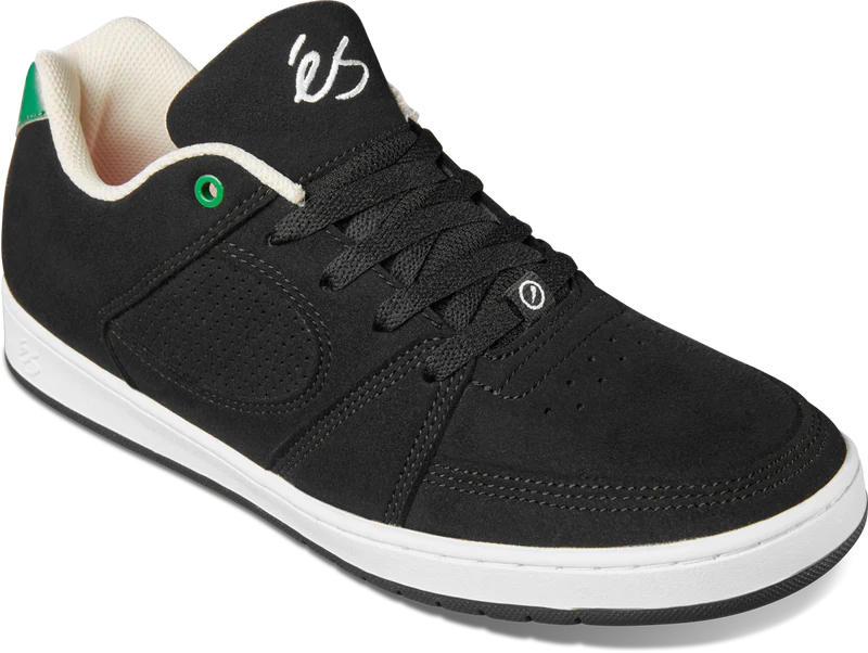 Es Skateboarding Accel Slim Black/White/Green