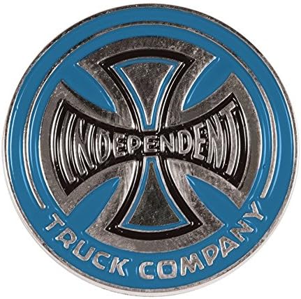 Independent Hollow Screw Back Lapel Pin Blue O/S