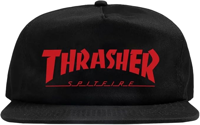Thrasher x Spitfire 5 panel black/red