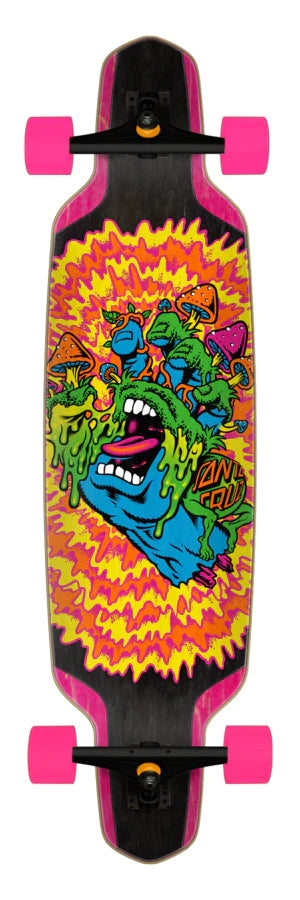 Santa Cruz Toxic Hand 9.5 x 37.52 Drop Down Longboard