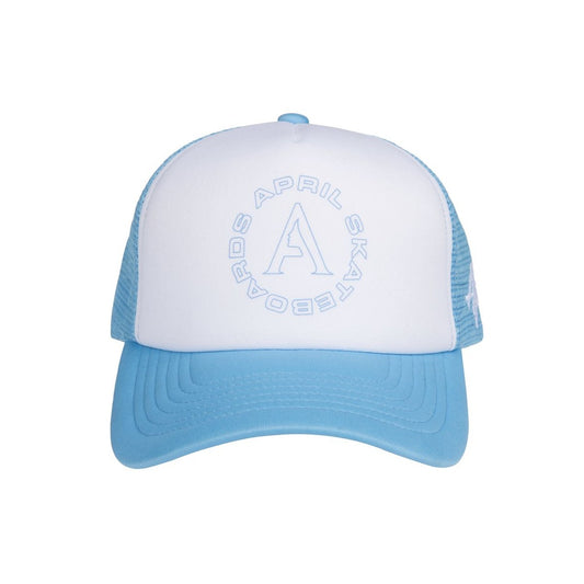 APRIL FULL CIRCLE TRUCKER HAT BABY BLUE/WHITE OSFM