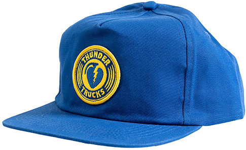 THUNDER CHARGED GRENADE SNAPBACK HAT BLUE/GOLD