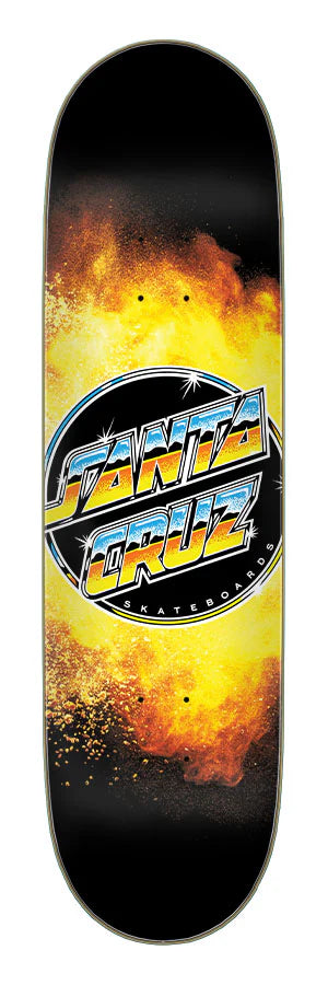 Santa Cruz Chrome Dot Flame Everslick Deck 8.5 x 32.2