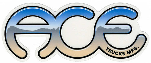 ACE TRUCKS CHROME 5.5" STICKER