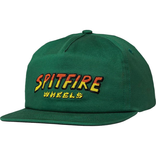 Spitfire Wheels Hat Hellhound Script Strapback Dark Green