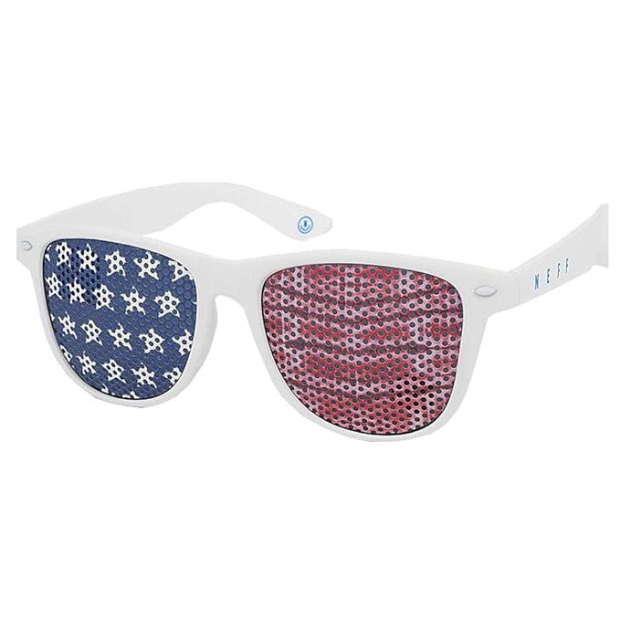 Neff Daily Lens Print Wayfarer Sunglasses American flag