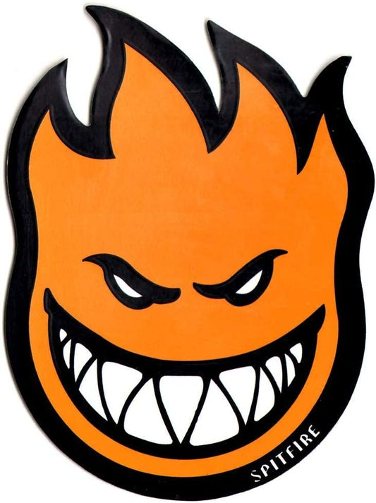 Spitfire Wheels Big Head Medium Sticker Orange 4" X 6"