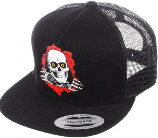 Powell Peralta Ripper Mesh Snap Back Hat- Black