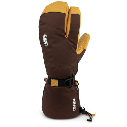 Crab Grab Cinch Trigger Mitten Brown/Tan