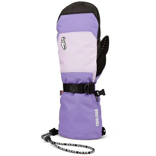 Crab Grab Women's Cinch Double Purple Snowboarding Mittens 2025