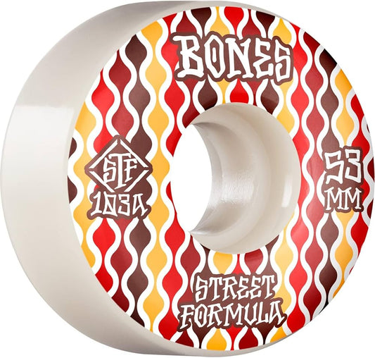 BONES WHEELS STF SKATEBOARD WHEELS RETROS 52MM V2 LOCKS 103A 4PK