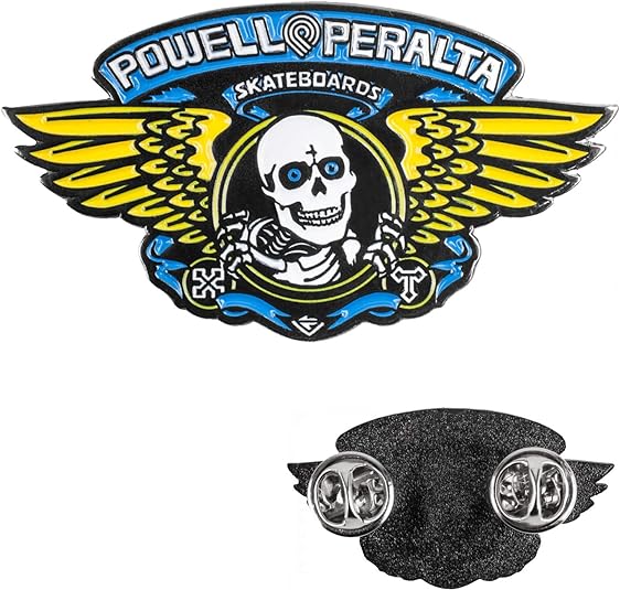 Powell Peralta Skateboards Winged Ripper Blue Lapel Pin O/S