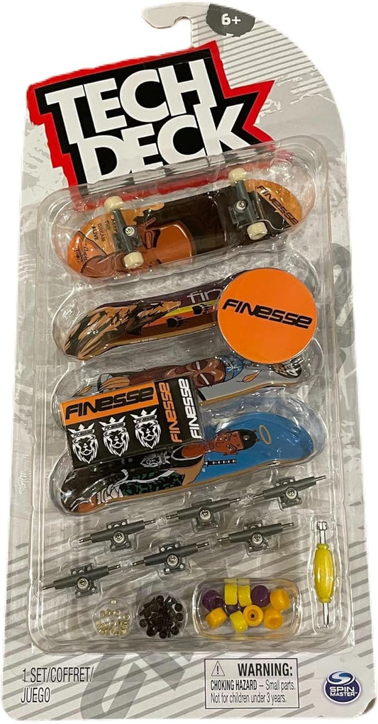 Tech Deck Deluxe Sk8shop 4 Pack Mini Skateboard Fingerboard Multi (Finesse)