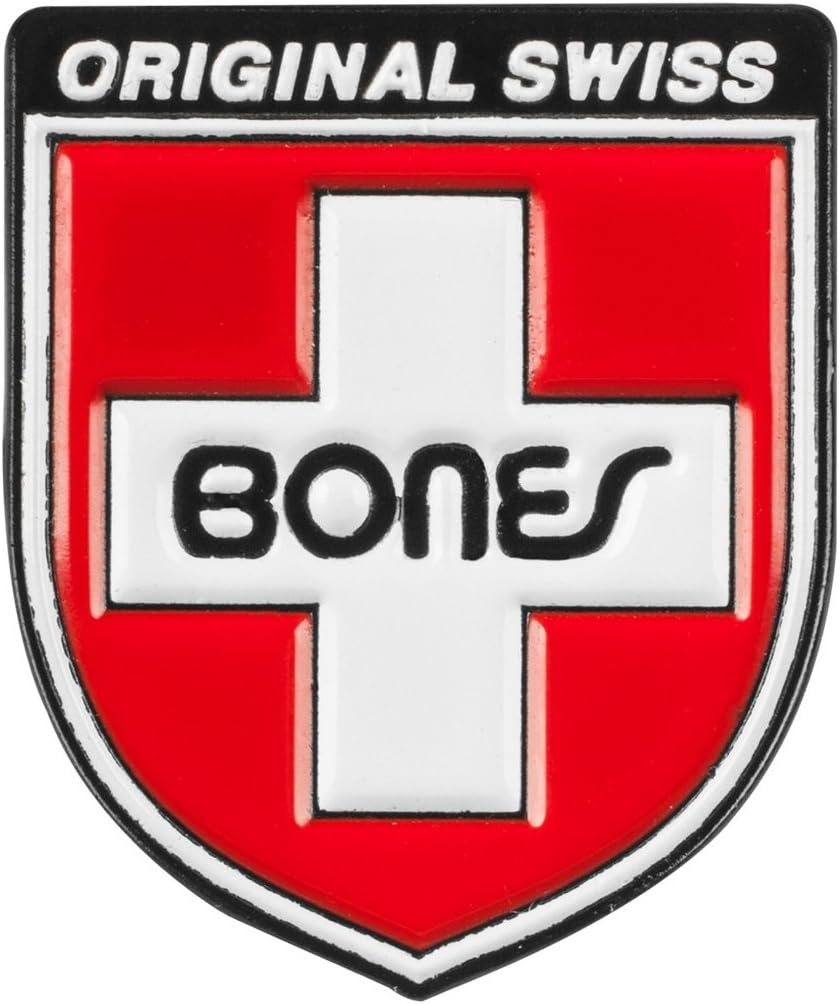 Powell Peralta Bones Swiss Skateboard Lapel Pin