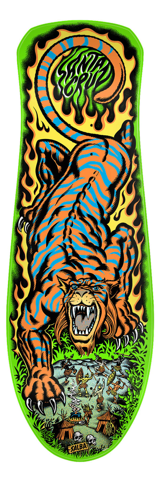 Santa Cruz 10.3in Salba Tiger Reissue Skateboard Deck