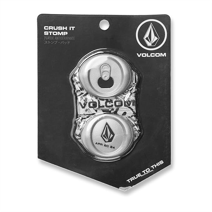 Volcom Men's Crushed Can Snowboard Stomp Pad, Black/Silver