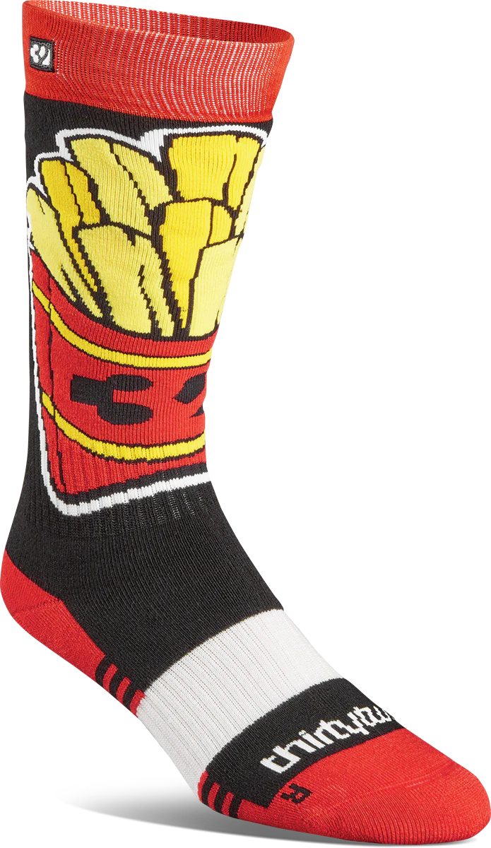 Thirty two Youth Double Sock Black/Red O/S