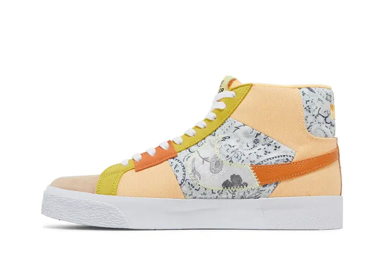 Nike SB Blazer Mid Premium Shoes Melon Tint, Citron Tint, White