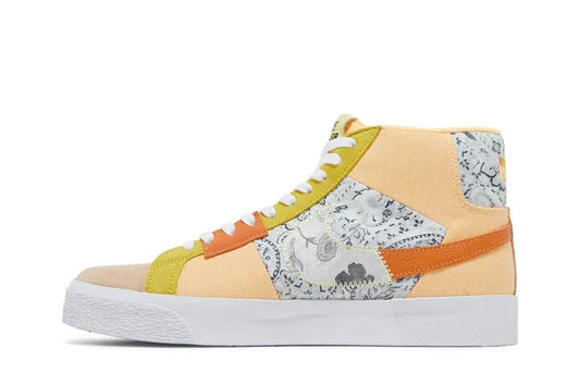 Nike SB Blazer Mid Premium Shoes Melon Tint, Citron Tint, White