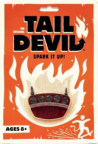 TAIL DEVIL SPARK PLATE RED SKATEBOARD ACCESSORY