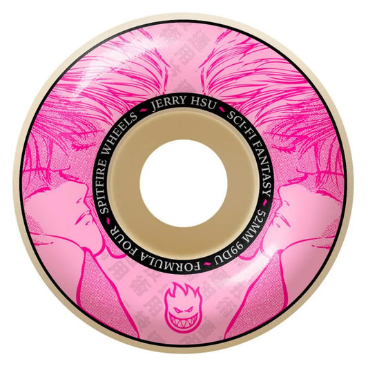 SPITFIRE FORMULA FOUR SKATEBOARD WHEELS JERRY HSU SCI-FI CLASSIC 99 - NATURAL