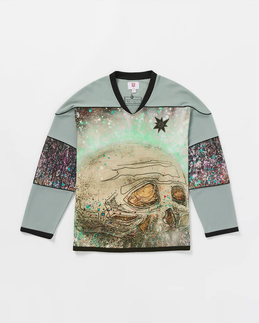 VOLCOM JAPAN BY BRYAN IGUCHI KNIT LONG SLEEVE SHIRT - CYPRESS GREEN